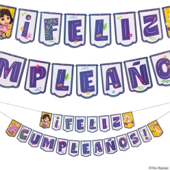 Dora the Explorer Feliz Cumpleanos Garland Set